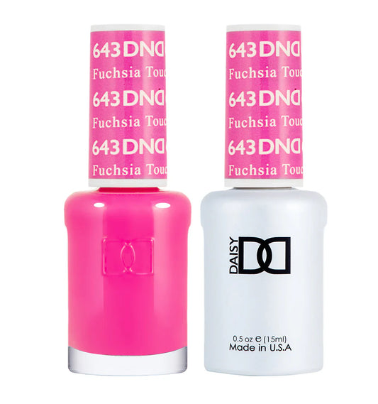 #643 - Esmalte en gel DND UV/LED Soak Off - Toque fucsia