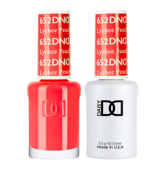 #652 - Esmalte en gel DND UV/LED Soak Off - Lichi Melocotón
