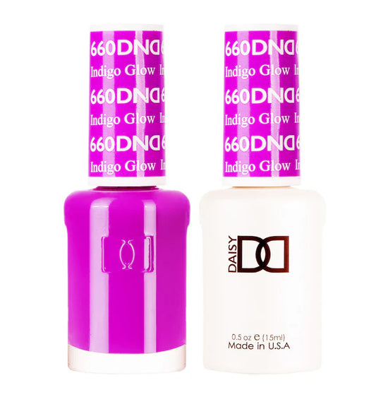 #660 - Esmalte en gel DND UV/LED Soak Off - Brillo índigo