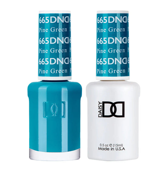 #665 - Esmalte en gel DND UV/LED Soak Off - Verde pino
