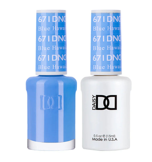 #671 - Esmalte en gel DND UV/LED Soak Off - Azul Hawaiano
