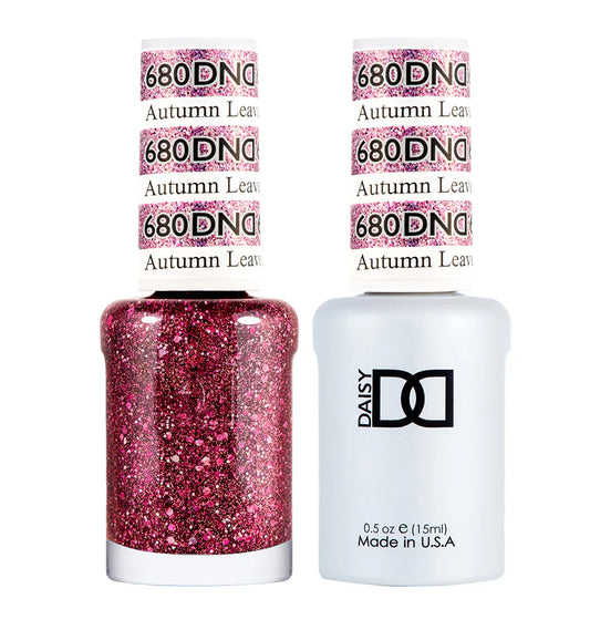 #680 - Esmalte en gel DND UV/LED Soak Off - Hojas de Otoño