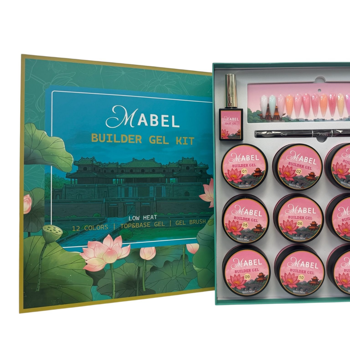 Mabel Builder Gel - Colección de 12 colores