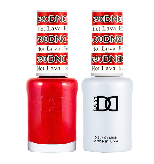 #690 - Esmalte en gel DND UV/LED Soak Off - Lava caliente