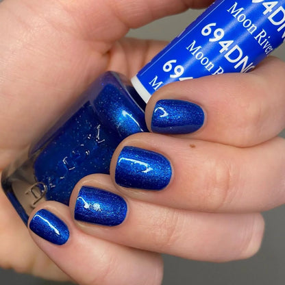 #694 - Esmalte en gel DND UV/LED Soak Off - Azul río luna