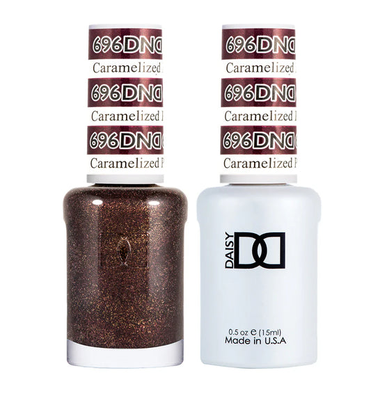 #696 - Esmalte en gel DND UV/LED Soak Off - Ciruela Carmelizada