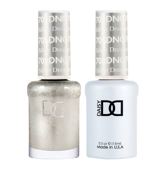 #705 - Esmalte en gel DND UV/LED Soak Off - Silver Dreamer