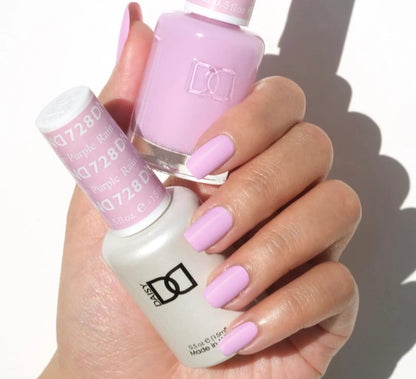 #728 - Esmalte en gel DND UV/LED Soak Off - Lluvia púrpura