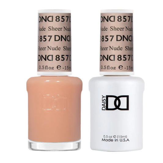 #857 - Esmalte en gel DND UV/LED Soak Off - Nude transparente