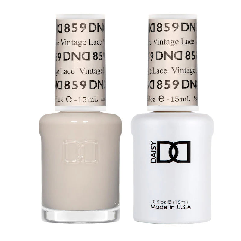 #859 - Esmalte en gel DND UV/LED Soak Off - Encaje vintage