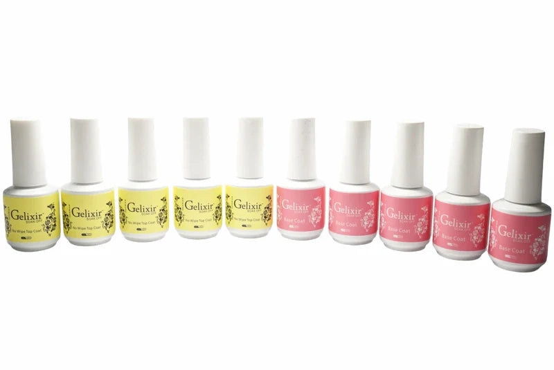Gelixir - Top Coat & Base Combo (10 piezas)