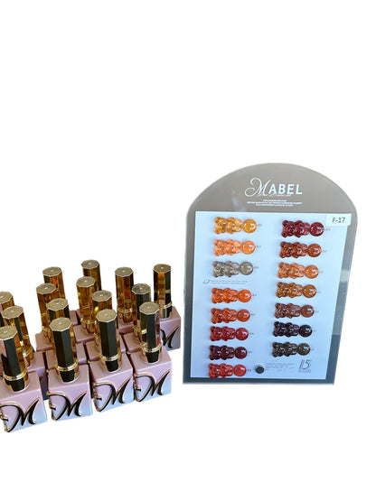 Mabel Gel 15 Glitter Gel Colors - F17