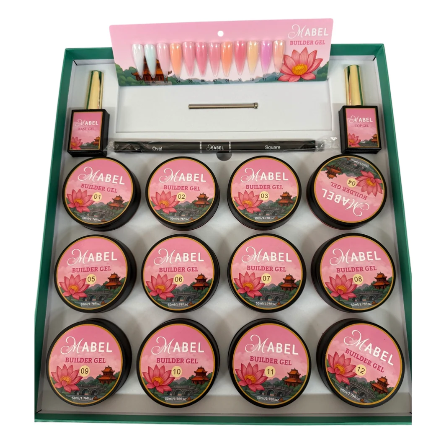 Mabel Builder Gel - Colección de 12 colores