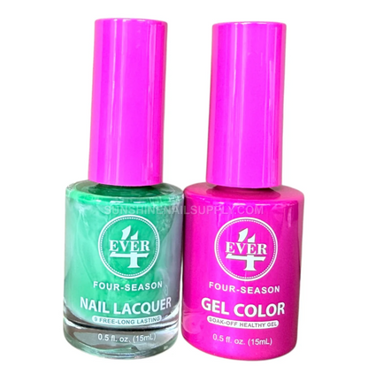 4Ever Four Seasons Gel & Laca - Colección Verano - Rocío Esmeralda #362 