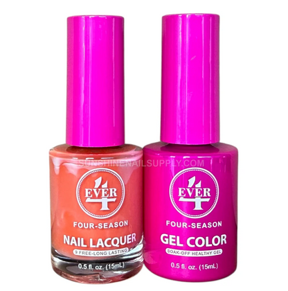 4Ever Four Seasons Gel & Laca - Colección Otoño - Coral Flame  #381