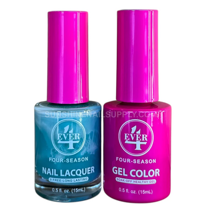 4Ever Four seasons Gel & Lacquer - Fall Collection - Turquoise Veil #402