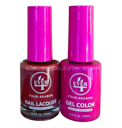 4Ever Four seasons Gel & Lacquer - Winter Collection - Deep Merlot #424