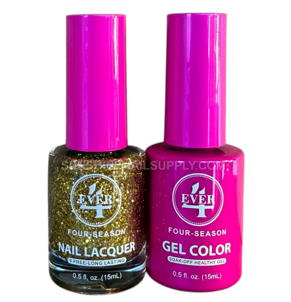 4Ever Four Seasons Gel & Laca - Colección de Invierno -  Golden Glitter #436