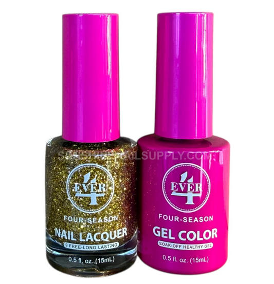 4Ever Four seasons Gel & Lacquer - Winter Collection - Golden Glitter #436