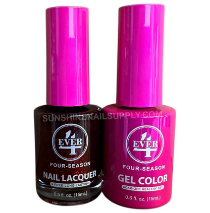 4Ever Four seasons Gel & Lacquer - Winter Collection - Deep Ruby Glow #443