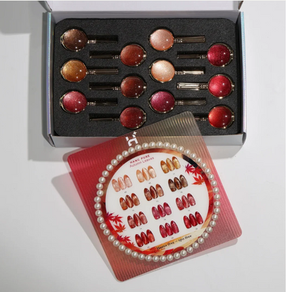 Hang- Autum Leaves Cat Eye Set - 12 Colors