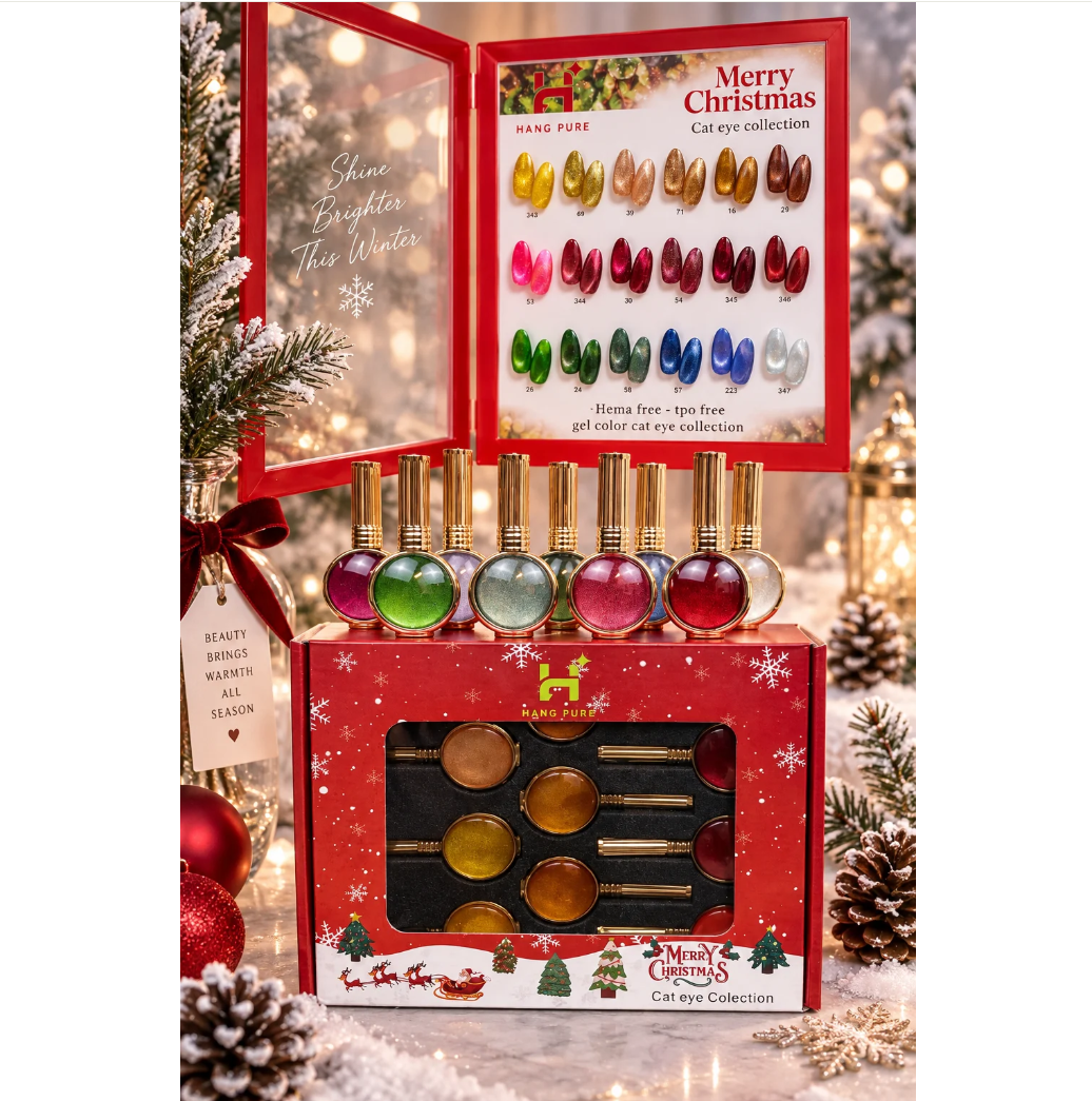 Hang-Merry Christmas Cat Eye Set