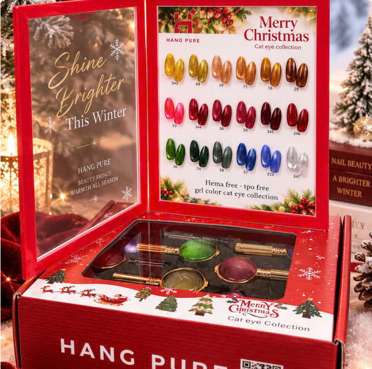 Hang-Merry Christmas Cat Eye Set
