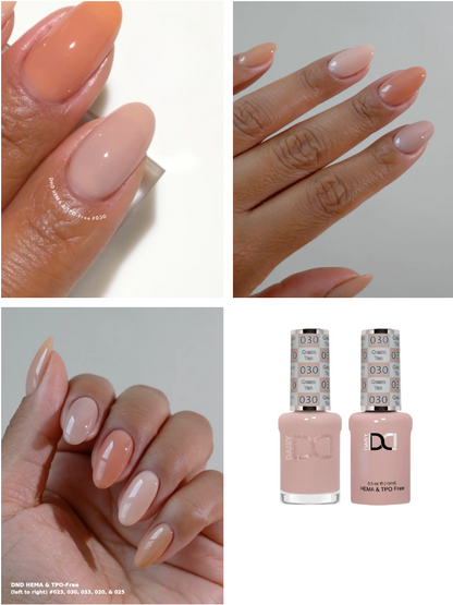 #030 Cream Tan - DND Libre de HEMA & TPO  - Gel & Esmalte Tradicional