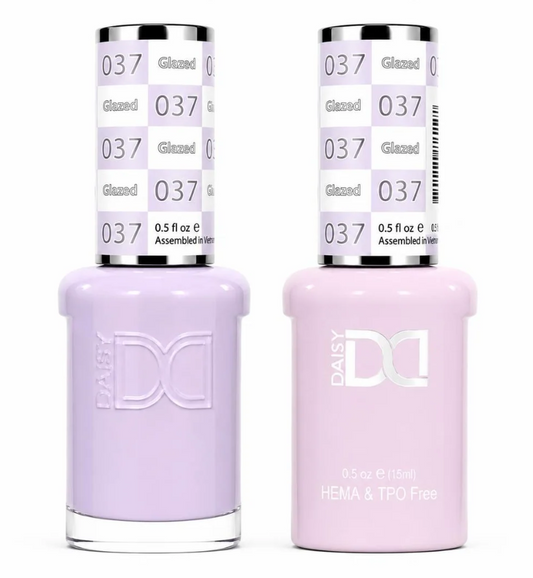 #037 Glazed - DND Libre de HEMA & TPO  - Gel & Esmalte Tradicional