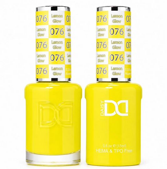 #076 Lemon Glow - DND HEMA & TPO-free Gel & Lacquer