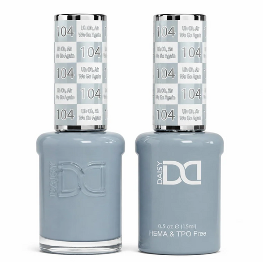 #104 Uh Oh, Air We Go Again - DND Libre de HEMA & TPO  - Gel & Esmalte Tradicional