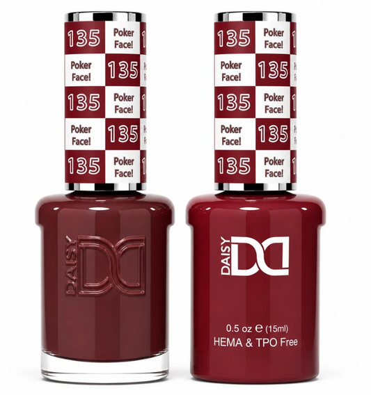 #135 Poker Face! - DND Libre de HEMA & TPO  - Gel & Esmalte Tradicional