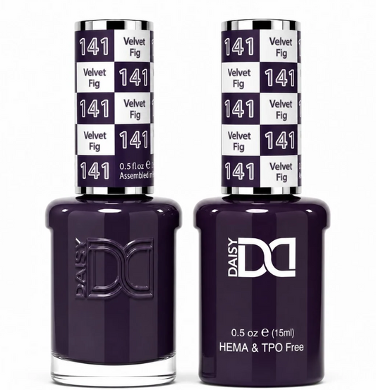 #141 Velvet Fig - DND Libre de HEMA & TPO  - Gel & Esmalte Tradicional