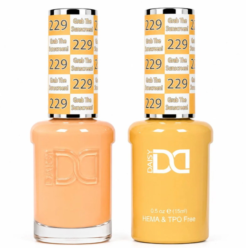 #229 Grab The Sunscreen - DND Libre de HEMA & TPO  - Gel & Esmalte Tradicional