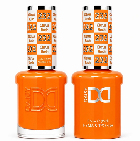 #232 Citrus Rush - DND Libre de HEMA & TPO  - Gel & Esmalte Tradicional