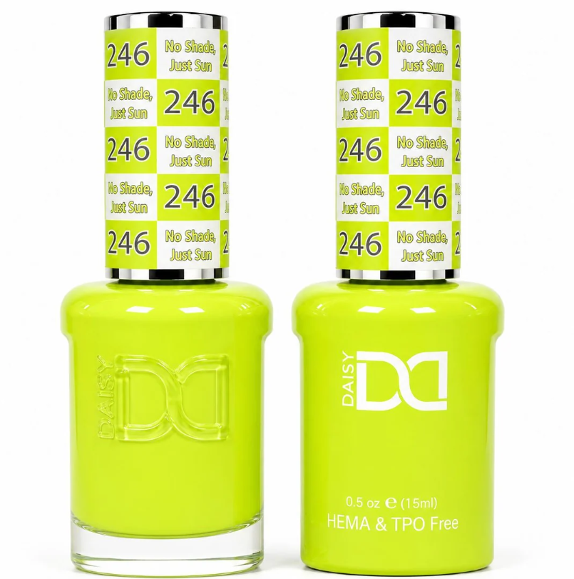 #246 No Shade, Just Sun - DND Libre de HEMA & TPO  - Gel & Esmalte Tradicional