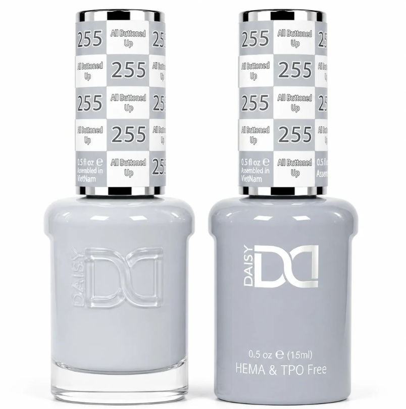 #255 All Buttoned Up - DND Libre de HEMA & TPO  - Gel & Esmalte Tradicional