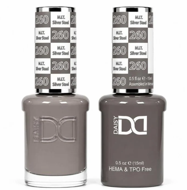 #260 M.I.T Silver Steel - DND HEMA & TPO-free Gel & Lacque
