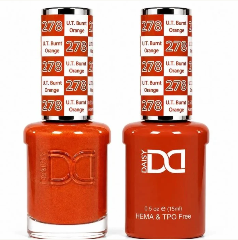 #278 U.T.Burnt Orange - DND Libre de HEMA & TPO  - Gel & Esmalte Tradicional