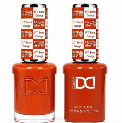 #278 U.T.Burnt Orange - DND Libre de HEMA & TPO  - Gel & Esmalte Tradicional