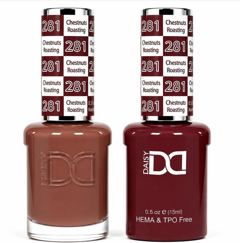 #281 Chestnut's Roasting - DND Libre de HEMA & TPO  - Gel & Esmalte Tradicional