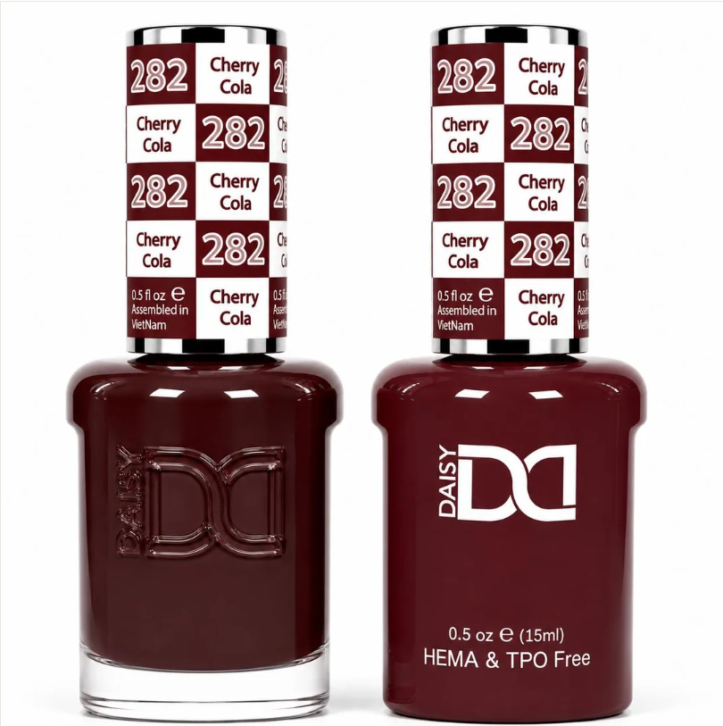 #282 Cherry Cola - DND Libre de HEMA & TPO  - Gel & Esmalte Tradicional