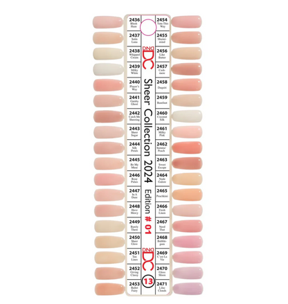 Colección DND DC Sheer Gel - Esmalte en gel UV/LED